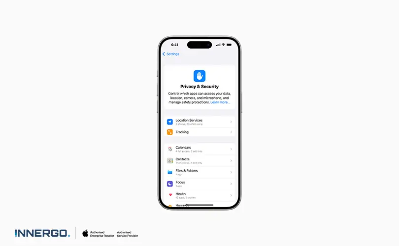 Odświeżona sekcja Prywatność i ochrona w Ustawieniach