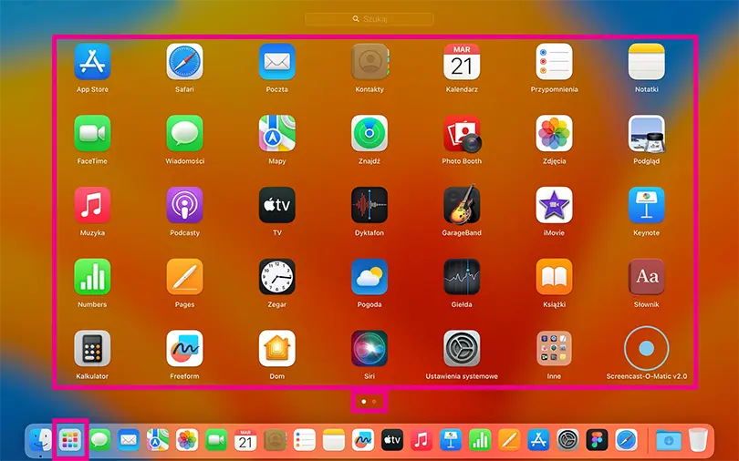 Launchpad i widok wszystkich aplikacji