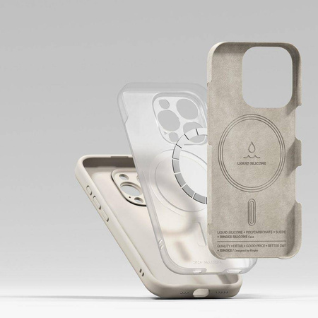 RINGKE SILICONE MAGNETIC MAGSAFE IPHONE 16 PRO MAX STONE