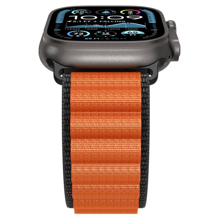 SPIGEN WBF1 BAND APPLE WATCH 8 / 9 / 10 / 11 / SE / ULTRA (44 / 45 / 46 / 49 MM) BLACK/ORANGE