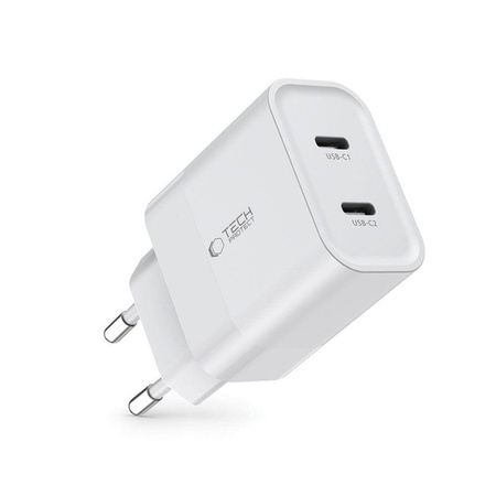 TECH-PROTECT C20W 2-PORT NETWORK CHARGER PD20W WHITE