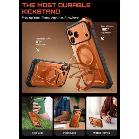SUPCASE UB GRIP MAG MAGSAFE IPHONE 17 PRO CLEAR/CORAL