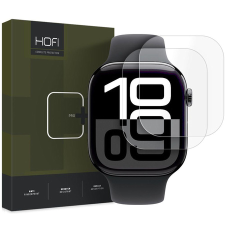FOLIA HYDROŻELOWA HOFI HYDROFLEX PRO+ 2-PACK APPLE WATCH 10 / 11 (46 MM) CLEAR