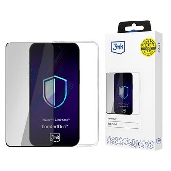 Apple iPhone 15 Pro - 3mk ComfortDuo Privacy Clear