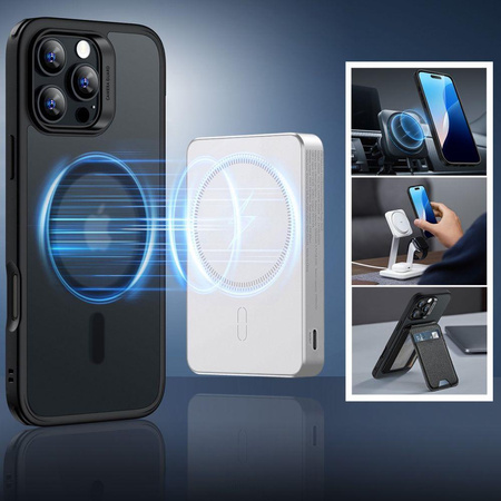 ESR CLASSIC HYBRID HALOLOCK MAGSAFE & TEMPERED GLASS IPHONE 16 PRO FROSTED BLACK