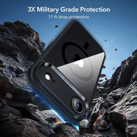 ESR CLASSIC HYBRID MAGSAFE & TEMPERED GLASS IPHONE AIR CLEAR/BLACK