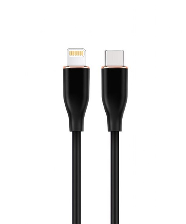 Kabel USB-C do 8pin ładowanie i transfer danych dla produktów Apple, np. Iphone. Kolor czarny