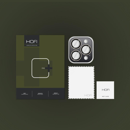 OSŁONA APARATU HOFI CAMRING PRO+ IPHONE 16 PRO / 16 PRO MAX / 17 PRO / MAX NATURAL TITANIUM