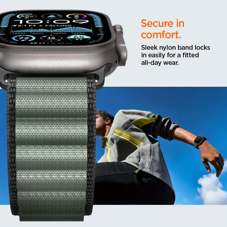 SPIGEN WBF1 BAND APPLE WATCH 8 / 9 / 10 / 11 / SE / ULTRA (44 / 45 / 46 / 49 MM) BLACK/GREEN