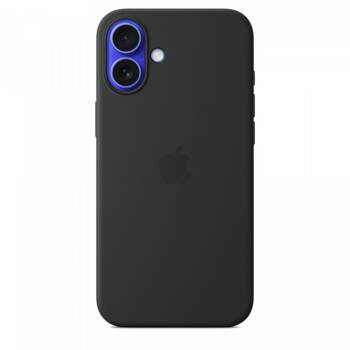 Etui silikonowe z MagSafe do iPhonea 16 Plus - czarne