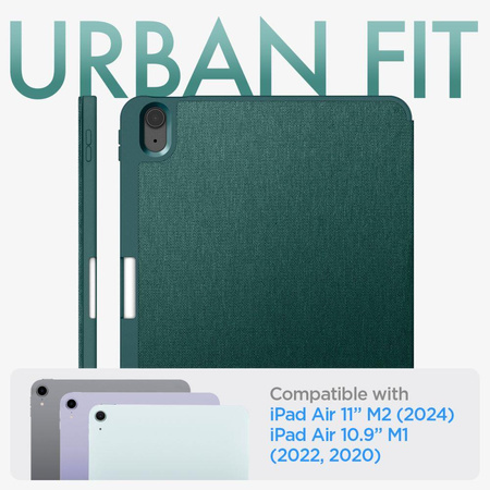 SPIGEN URBAN FIT IPAD AIR 10.9” 4 / 5 / 2020-2022 / 11” 6 / 7 / 2024-2025 MIDNIGHT GREEN