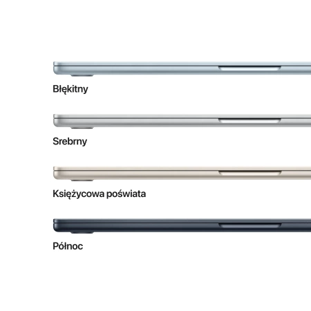 MacBook Air 15 M4 10 rdzeni CPU 10 rdzeni GPU, 16GB RAM 512GB SSD - Błękitny