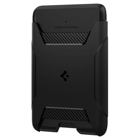 SPIGEN RUGGED ARMOR MAGSAFE UNIVERSAL MAGNETIC CARD WALLET BLACK