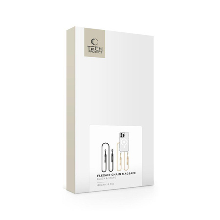TECH-PROTECT FLEXAIR CHAIN MAGSAFE IPHONE 16 PRO BLACK & TAUPE