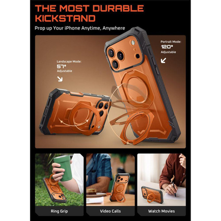 SUPCASE UB GRIP PRO MAG MAGSAFE IPHONE 17 PRO MAX CLEAR/CORAL