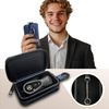 KLATKA FARADAYA TECH-PROTECT KLR300 POUCH KEYLESS RFID SIGNAL BLOCKER CASE NAVY BLUE