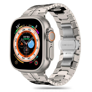 TECH-PROTECT STAINLESS LINE APPLE WATCH 8 / 9 / 10 / 11 / SE / ULTRA (44 / 45 / 46 / 49 MM) TITANIUM