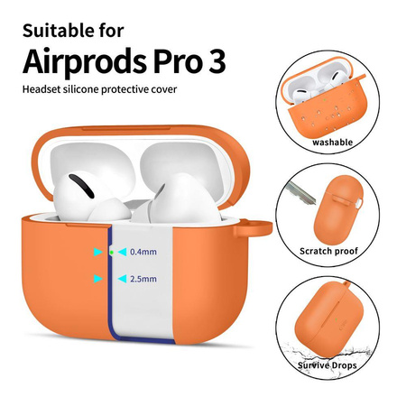 TECH-PROTECT SILICONE HOOK APPLE AIRPODS PRO 3 COSMIC ORANGE