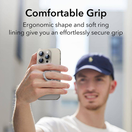 ESR HALOLOCK MAGNETIC MAGSAFE PHONE RING STAND TITANIUM