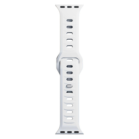 42/44/45/49 mm White - 3mk Silicone Watch Strap for Apple