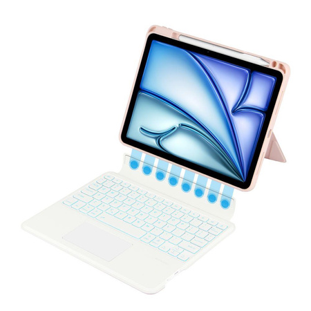 TECH-PROTECT SCMAG PEN + KEYBOARD IPAD AIR 10.9” 4 / 5 / 2020-2022 / 11” 6 / 7 / 2024-2025 PINK