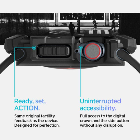 SPIGEN RUGGED ARMOR APPLE WATCH 10 / 11 (42 MM) MATTE BLACK