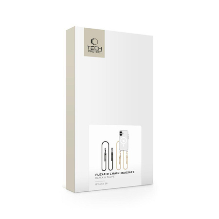 TECH-PROTECT FLEXAIR CHAIN MAGSAFE IPHONE 16 BLACK & TAUPE