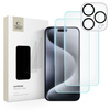 SZKŁO HARTOWANE TECH-PROTECT SUPREME SET 3-PACK IPHONE 15 PRO CLEAR