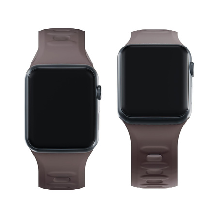 42/44/45/49 mm Taupe - 3mk Silicone Watch Strap for Apple
