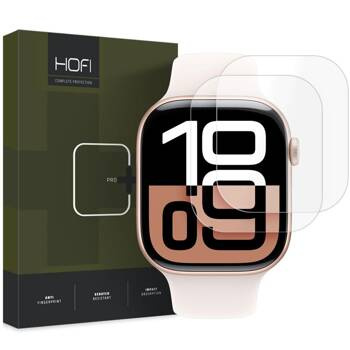FOLIA HYDROŻELOWA HOFI HYDROFLEX PRO+ 2-PACK APPLE WATCH 10 / 11 (42 MM) CLEAR