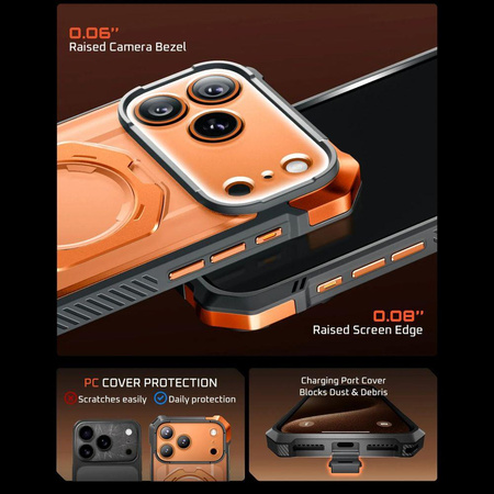 SUPCASE UB GRIP MAG MAGSAFE IPHONE 17 PRO MAX CLEAR/CORAL
