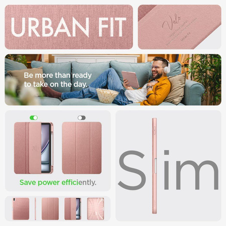 SPIGEN URBAN FIT IPAD AIR 10.9” 4 / 5 / 2020-2022 / 11” 6 / 7 / 2024-2025 ROSE GOLD