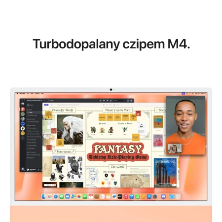 24-inch iMac with Retina 4.5K display: Apple M4 chip with 10‑core CPU and 10‑core GPU, 16GB, 512GB SSD - Orange
