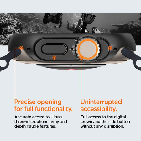 SPIGEN THIN FIT APPLE WATCH ULTRA 1 / 2 / 3 (49 MM) BLACK