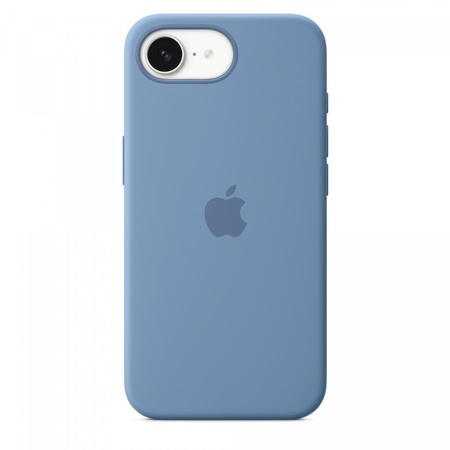 Etui silikonowe do iPhonea 16e - zimowy błękit
