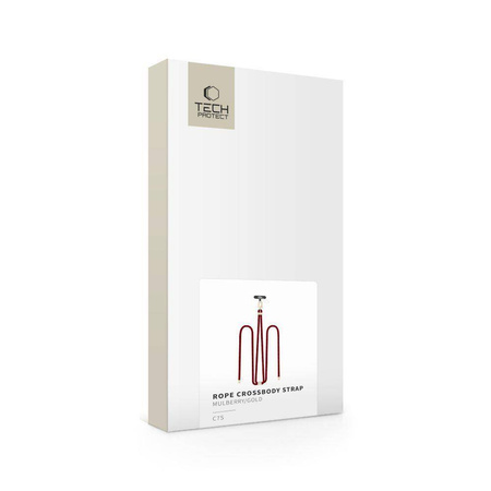 TECH-PROTECT C7S ROPE CROSSBODY STRAP MULBERRY/GOLD