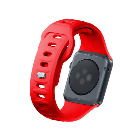 42/44/45/49 mm Red - 3mk Silicone Watch Strap for Apple