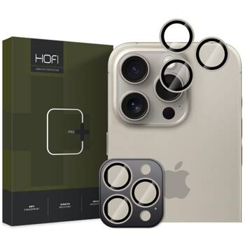 OSŁONA APARATU HOFI CAMRING PRO+ IPHONE 16 PRO / 16 PRO MAX / 17 PRO / MAX NATURAL TITANIUM