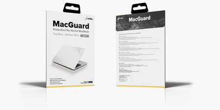 JCPal MacGuard Two-in-One Skin Set (Space Gray, Top skin+Back skin) for MacBook Pro16"(2021.10)
