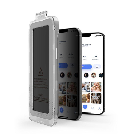 SZKŁO PRYWATYZUJĄCE TECH-PROTECT QUICK SET SPY+ 2-PACK IPHONE 12 / 12 PRO PRIVACY