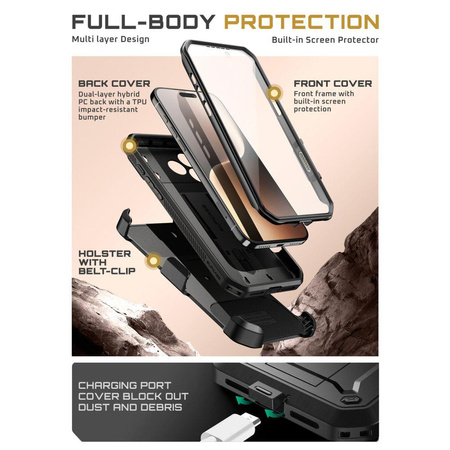 SUPCASE UNICORN BEETLE PRO IPHONE 17 PRO BLACK