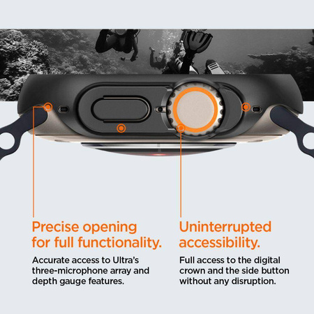 SPIGEN THIN FIT APPLE WATCH ULTRA 1 / 2 / 3 (49 MM) BLACK