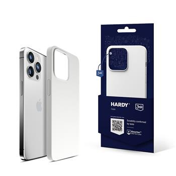 Apple iPhone 15 Pro - 3mk Hardy Silicone MagCase Silver-White