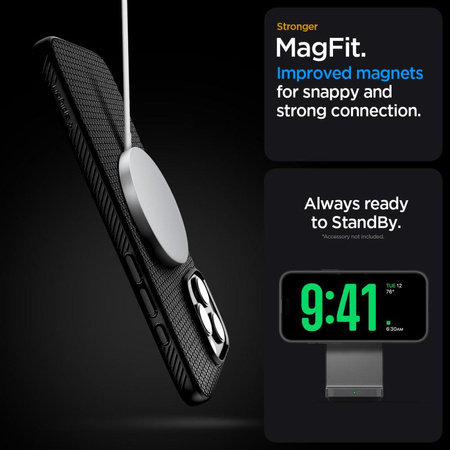SPIGEN LIQUID AIR ”T” MAG MAGSAFE IPHONE 16 PRO MAX MATTE BLACK