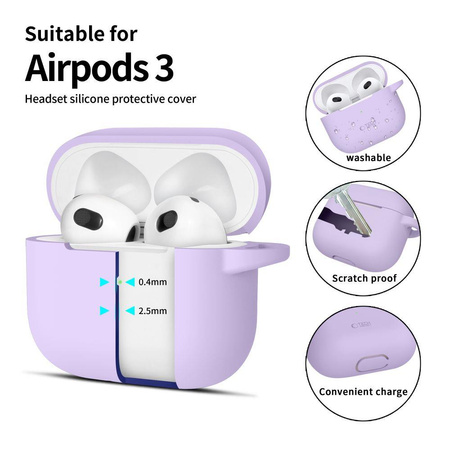 TECH-PROTECT SILICONE HOOK APPLE AIRPODS 3 LAVENDER