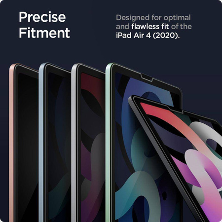 SZKŁO HARTOWANE SPIGEN GLAS.TR ”EZ FIT” IPAD AIR 10.9” 4 / 5 / 2020-2022 / PRO 11” 2 / 3 / 4 / 2020-2022 CLEAR