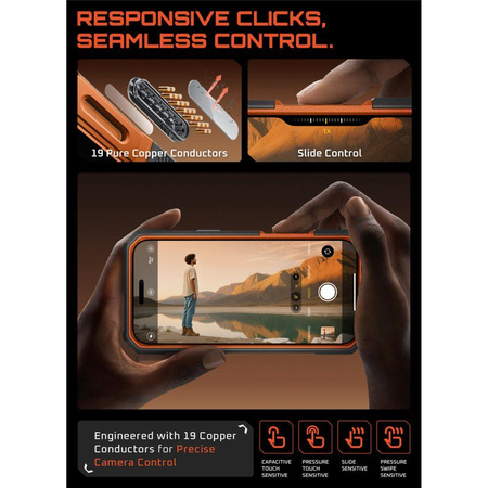 SUPCASE UB GRIP PRO MAG MAGSAFE IPHONE 17 PRO MAX CLEAR/CORAL