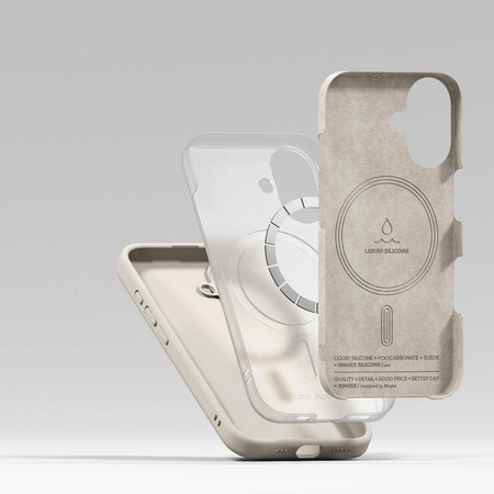 RINGKE SILICONE MAGNETIC MAGSAFE IPHONE 16 STONE