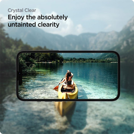 SZKŁO HARTOWANE SPIGEN ALM GLASS FC 2-PACK IPHONE 13 / 13 PRO / 14 / 16E BLACK