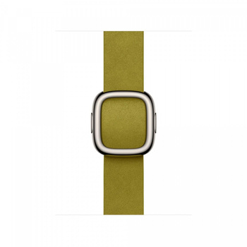 Pasek w kolorze zieleni Chartreuse z klamrą nowoczesną do koperty 42 mm - rozmiar S